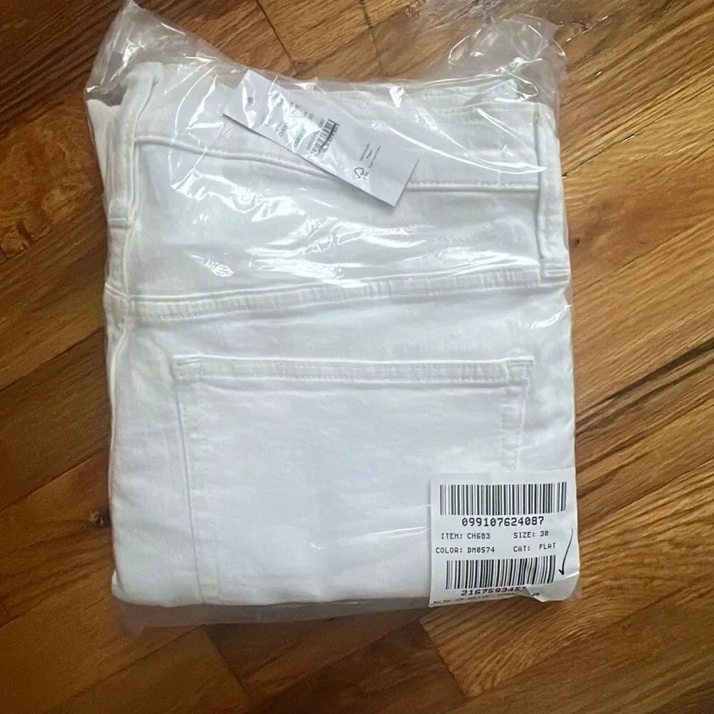J. Crew Slim Jean in White NWT Size 30